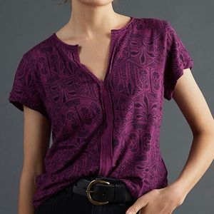 NWT Pilcro Spliced Neck Tee